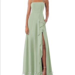 Azazie Bridesmaid Dress - Kaylee in Sage
